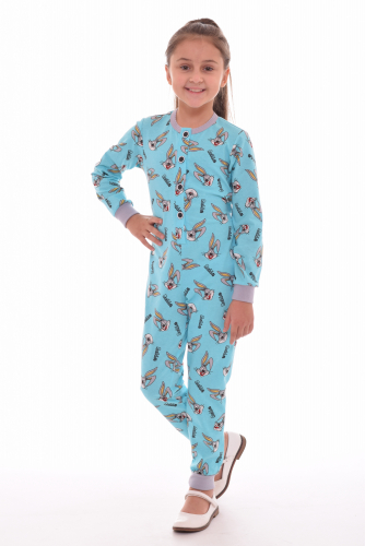 Пижама детская (голубой), комбинезон