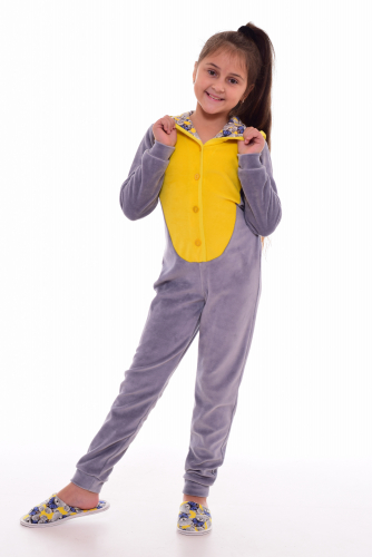 Пижама детская Кигуруми Мишка (лимон)