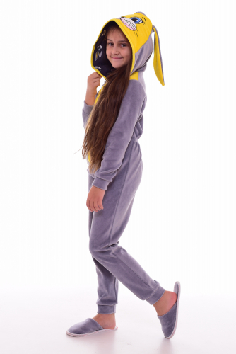 Пижама детская Кигуруми Заяц (серый)