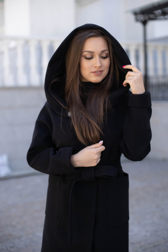 Пальто женское демисезонное 22950  (черный)