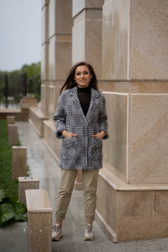 Пальто женское демисезонное 22520  (grey)