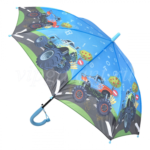 Зонт детский RainProof 134 трость автомат Trucks