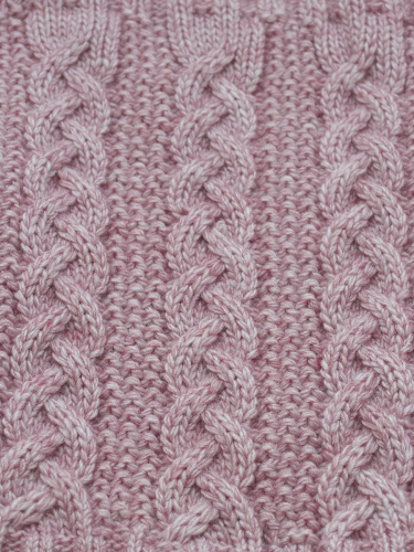 Комплект зимний женский шапка+снуд Лиана (Цвет лавандово-розовый), размер 54-56