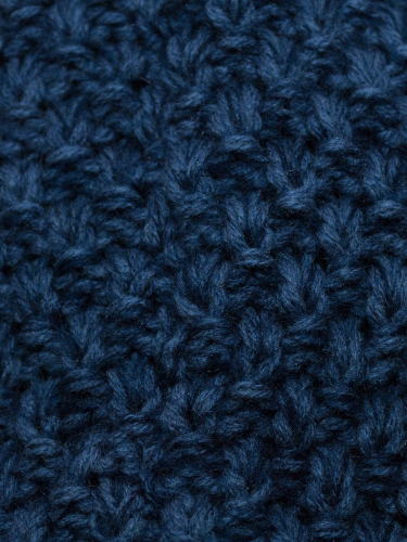 Комплект зимний женский шапка+снуд Даяна (Цвет джинс), размер 56-58, шерсть 50%