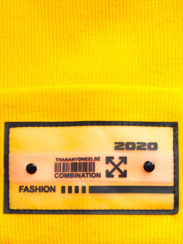 Шапка женская весна-осень 2020 (Цвет желтый), размер 54-56