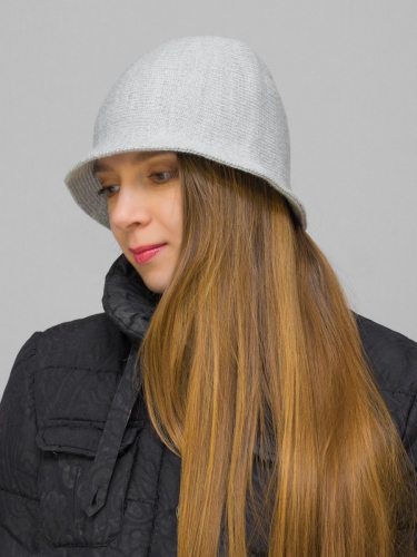 Шляпа женская весна-осень Тейла (Цвет светло-серый), размер 54-56; 56-58