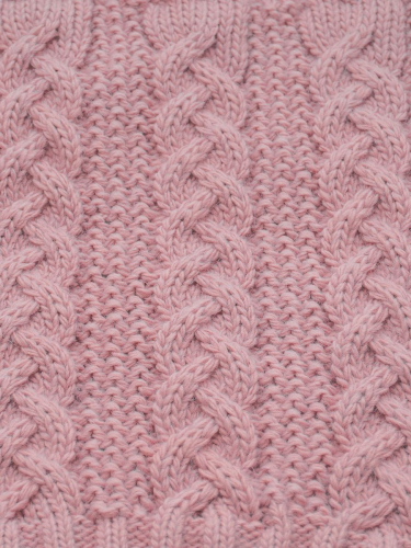 Комплект зимний женский шапка+снуд Лиана (Цвет розовый), размер 54-56