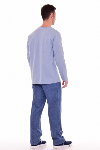 Пижама мужская (голубой)