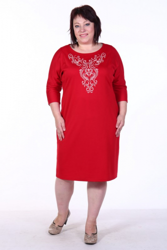 Платье женское (красный)