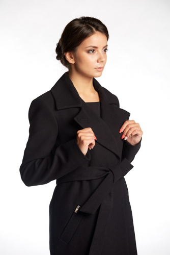 Пальто женское демисезонное 20115  (черный)
