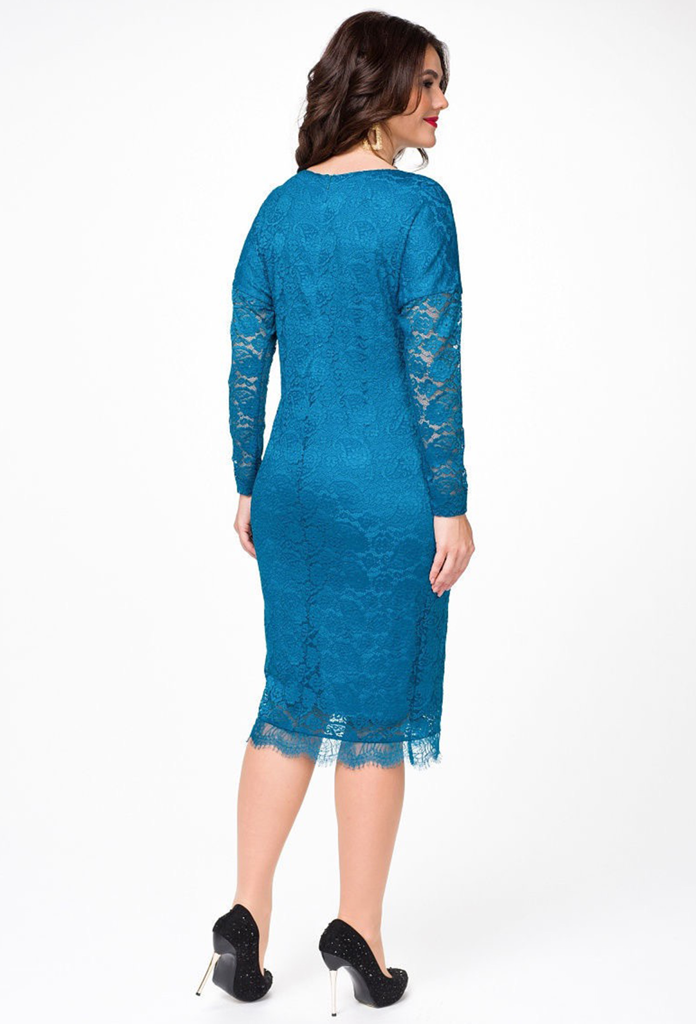 ст. цена1799руб.! Платье Melissena 1029 бирюза