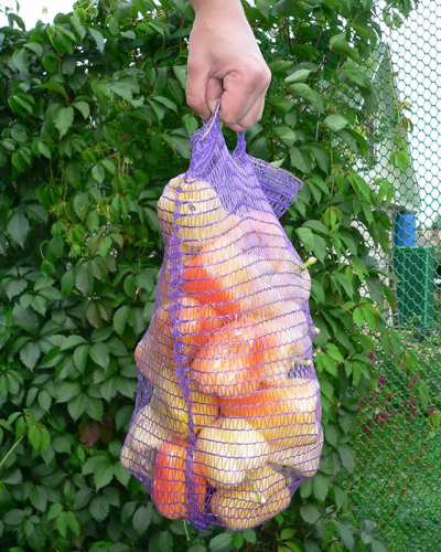 Упаковочная Сетка-мешок с завязками и ручкой для Урожая, размер 30*47 см, до 8 кг, Протэкт