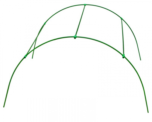 Дуга 2 м для парника (продается упаковкой), высота 0,66 м, ширина 1,12 м, цвет зеленый, Протэкт