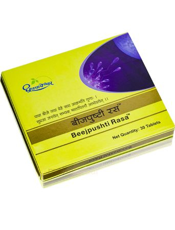 Биджпушти Раса, восстановление репродуктивной системы, 30 таб, производитель Дхутапапешвар