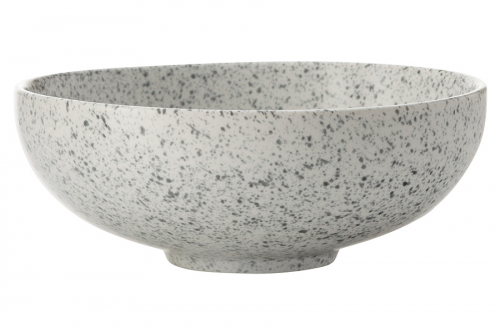 Салатник, 19х7 см, 1 л, фарфор P, светло-серый, в крапинку, Caviar Speckle, 56544