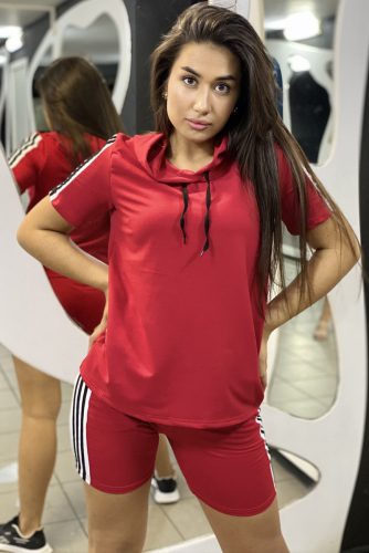 Костюм с шортами К 087 (Красный)