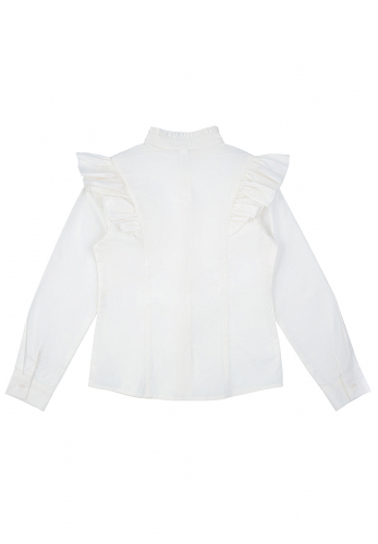 Блузка детская для девочек Rinsel-Inf белый Blouse LS Большой