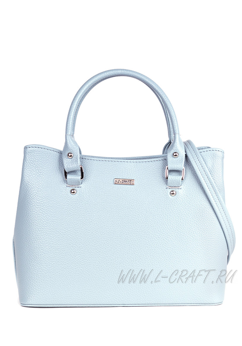 Модель №1418 | кожзам | гладкий | голубой | Р864-6 | 29035