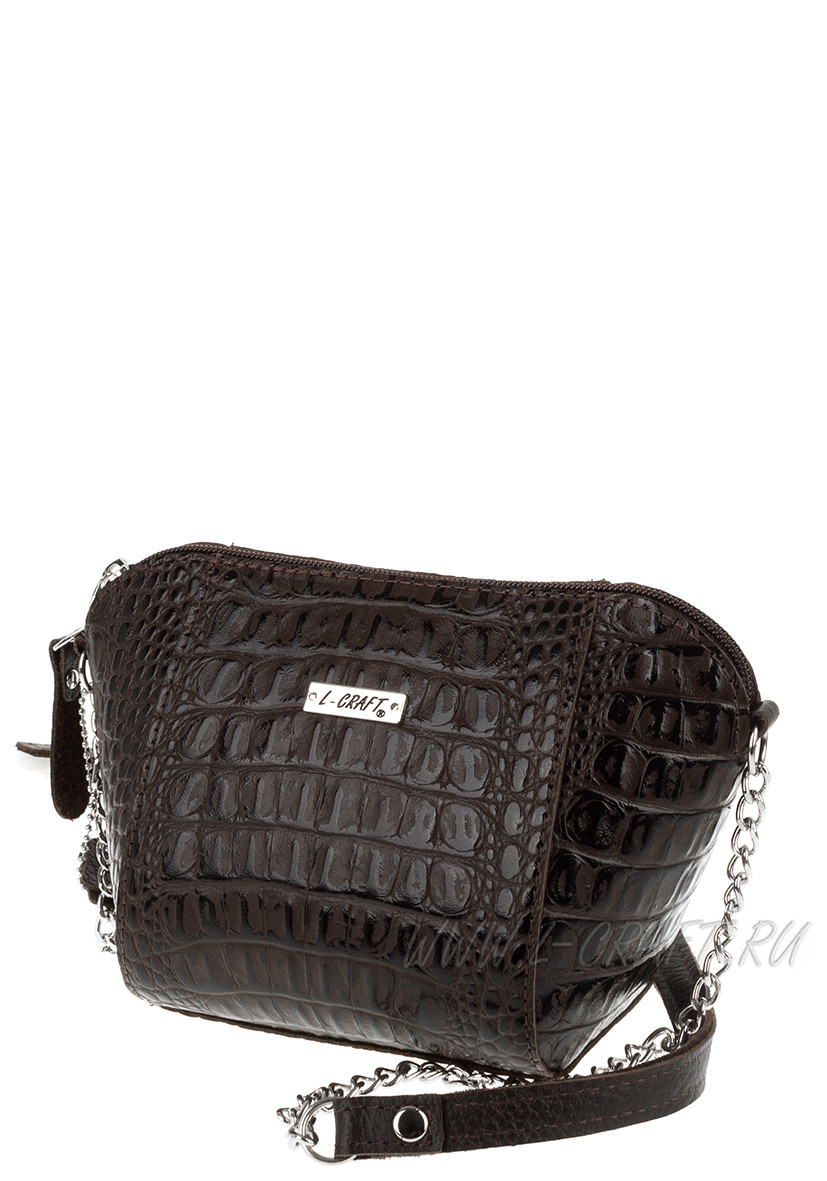 Модель №L109 | кожа | крокодил | коричневый | К209-2 | 26242