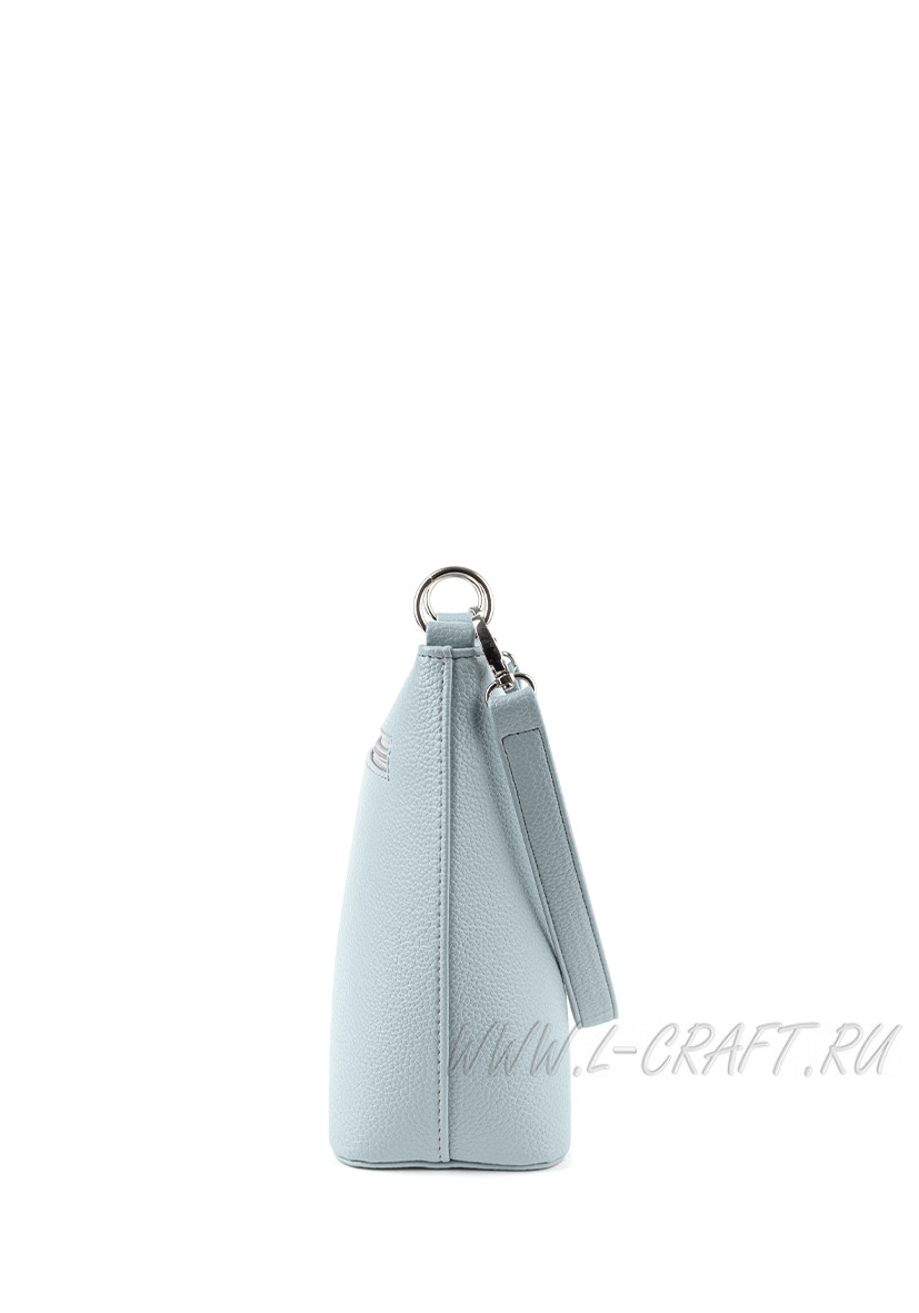 Модель №1284 | кожзам | гладкий | голубой | Р864-6 | 27051