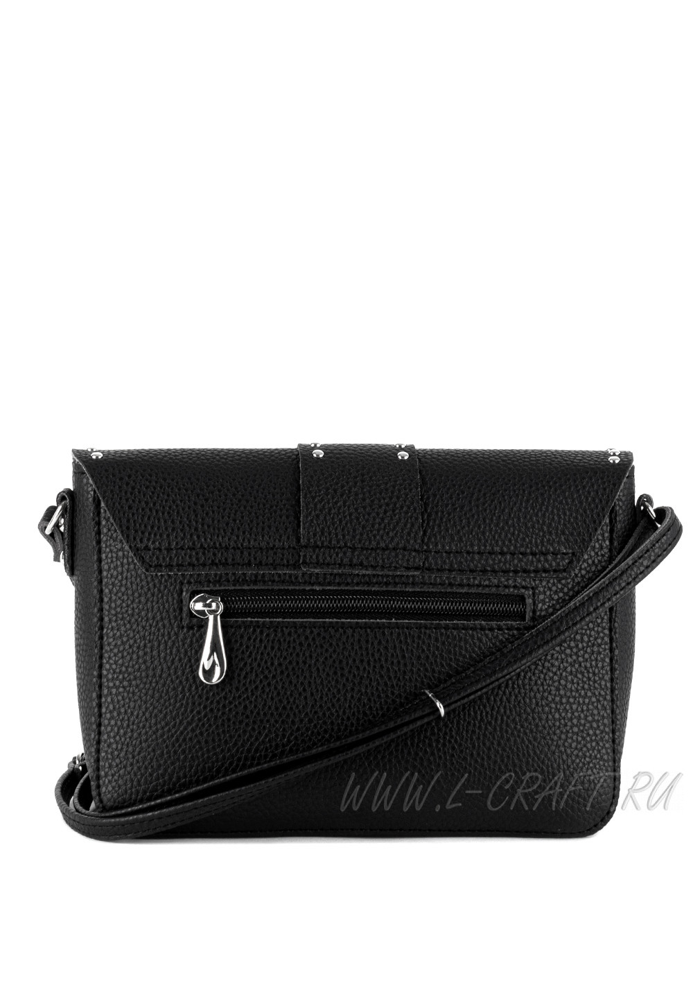 Модель №V157 | кожзам | гладкий | черный | Р847-1 | 27289
