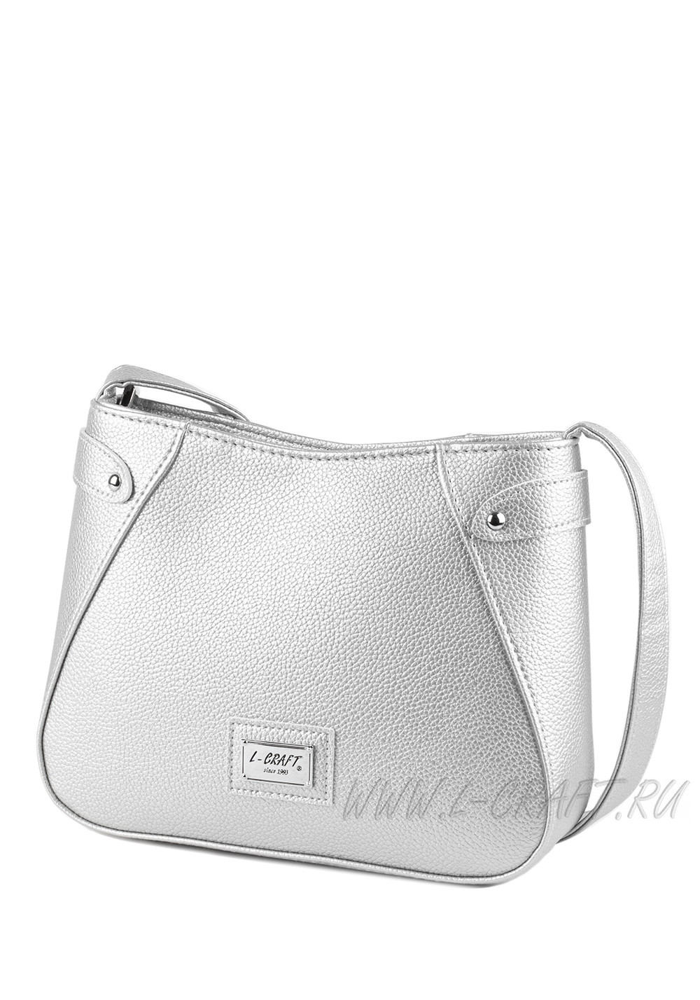Модель №1306 | кожзам | гладкий | серебро | Р864-11 | 28491