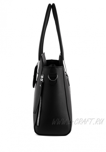 Модель №V141 | кожзам | гладкий | черный | Р848-1 | 27221