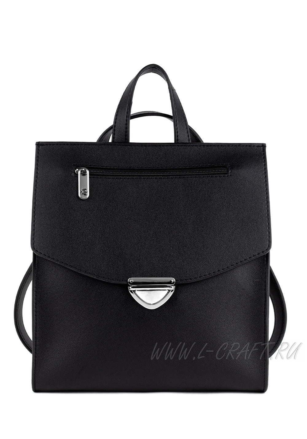 Модель №V121 | кожзам | гладкий | черный | Р848-1 | 27985