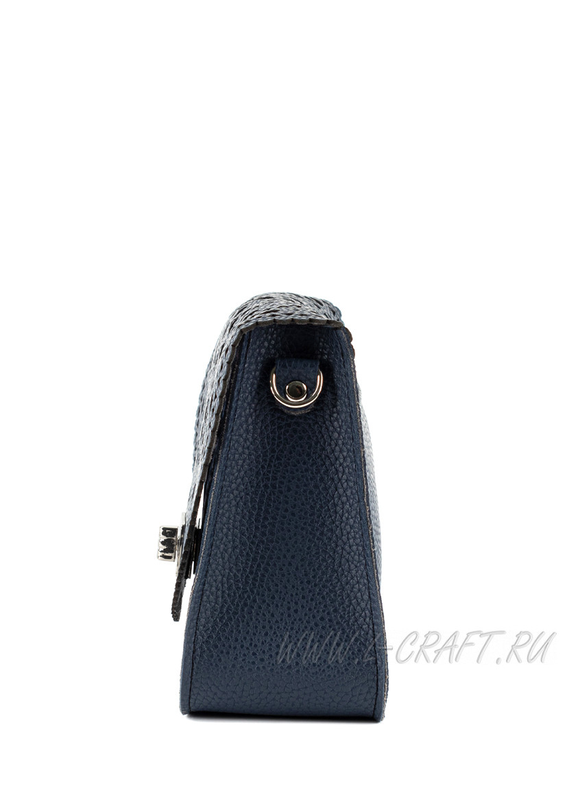 Модель №1323 | кожзам | гладкий | синий | Р775-16 | 21842