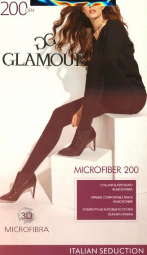 Колготки теплые, Glamour, Microfiber 200