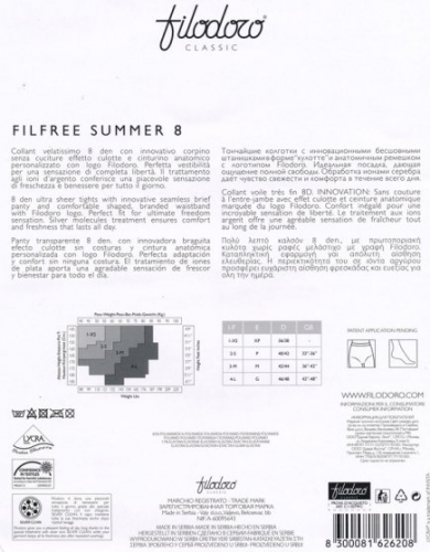 Колготки классические, Filodoro classic, Filfree Summer 8