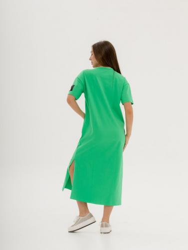 259 Платье Миди, ярко зеленый