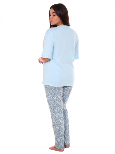 Пижама ГИБИСКУС 5012 (Голубой)