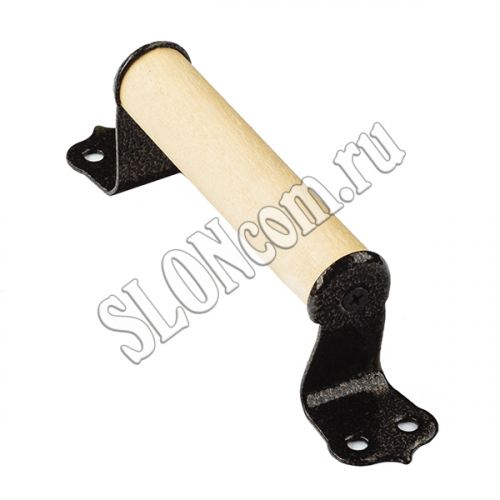 Ручка-скоба РСД-120 круглая светлое дерево. sloncom.ru