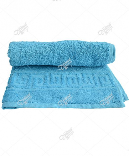 Бирюзовое махровое полотенце