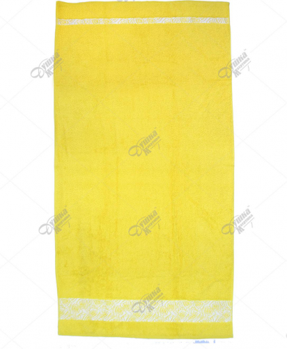 Полотенце махровое желтое 