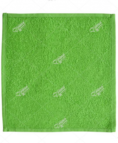 Зеленая махровая салфетка