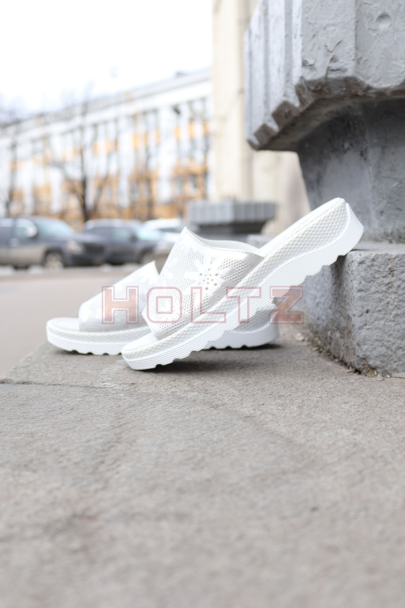 Женские белые босоножки сабо MF87818-5-H