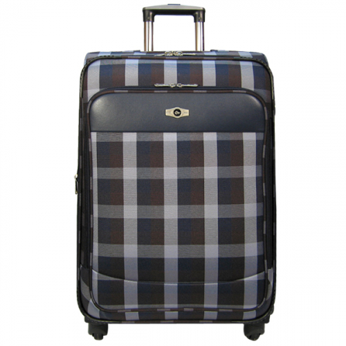 Комплект чемоданов Borgo Antico. 6093 blue-brown komplekt. 4 съёмных колеса.