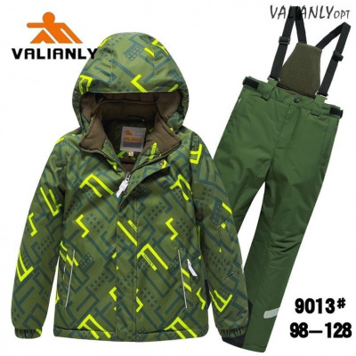 #9013зимний костюм Valianlyцвет зеленый рост 98-128
