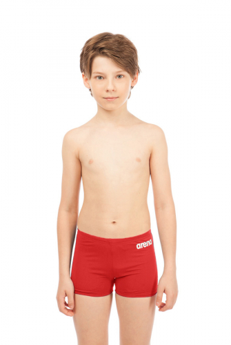 Плавки м SOLID SHORT JR red-white (21)