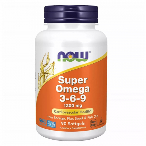 NOW Foods, комплекс «Супер Омега 3-6-9», 1200 мг, капсулы