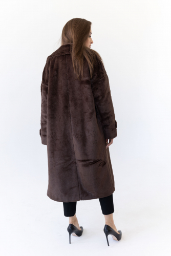Пальто женское демисезонное 23777 (шоколад)
