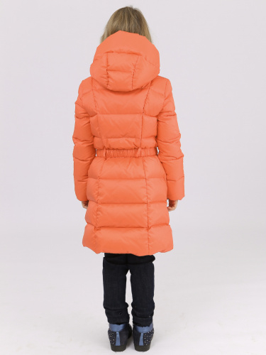 Пальто  для девочки оранжевый(76)