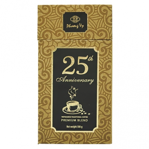 01.623 Кофе молотый PHUONG Vy -«25th Anniversary»- «25-я годовщина», 500 г (2 пак. по 250 г)