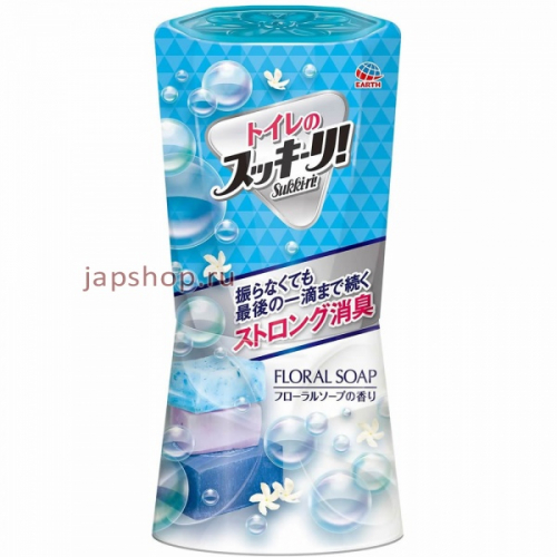 Sukki-ri! Жидкий дезодорант-ароматизатор для туалета с ароматом свежести, 400 мл (4901080646910)