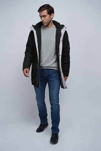 Пуховик #262605Черный. TOM FARR