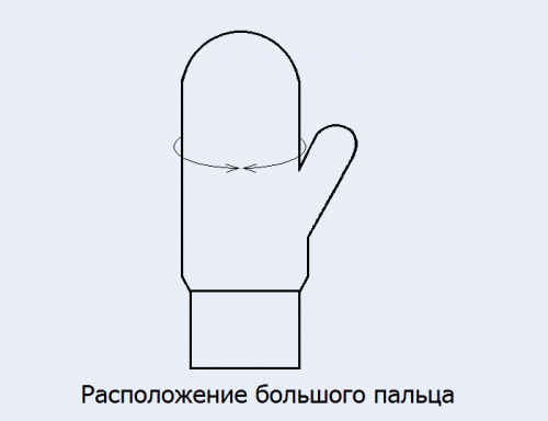 Варежки шерстяные V3-1