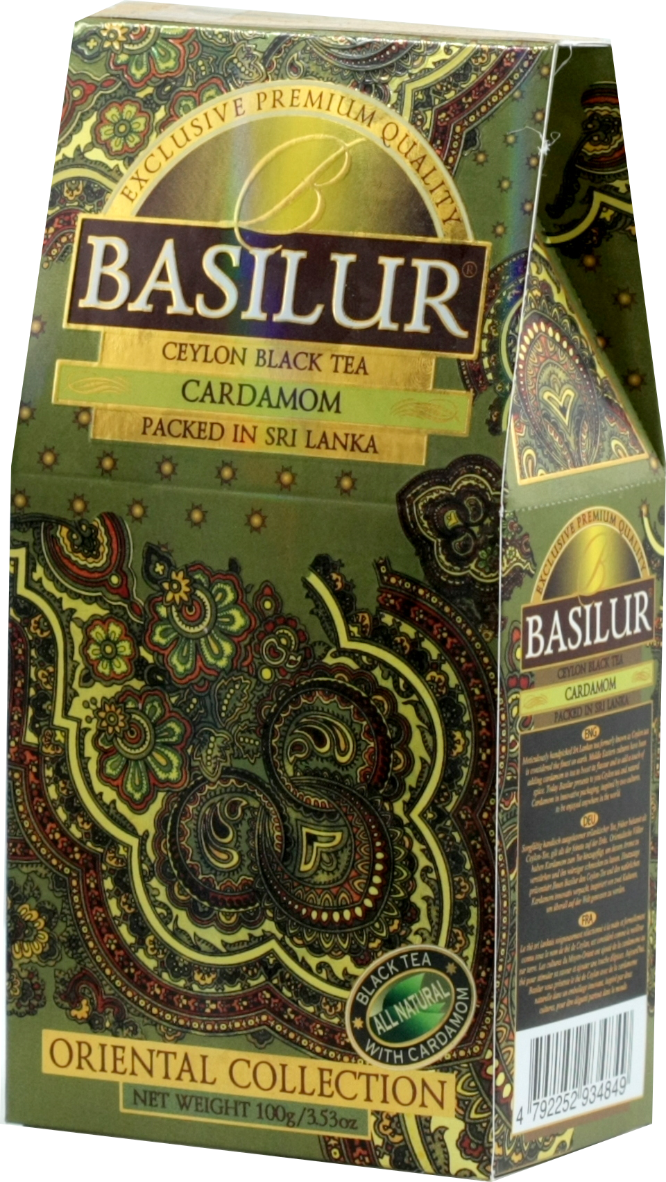 Кардамон отзывы. Чай черный Basilur oriental collection Cardamom. Чай Базилур с бергамотом. Axmad Choy Kardamon мягкой упаковка. Басулар.