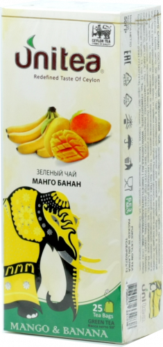 UNITEA. Mango&Banana карт.пачка, 25 пак.